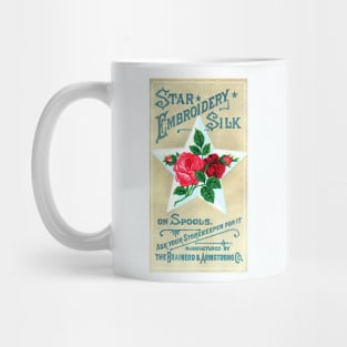 Star Embroidery Silk Advertisment Mug